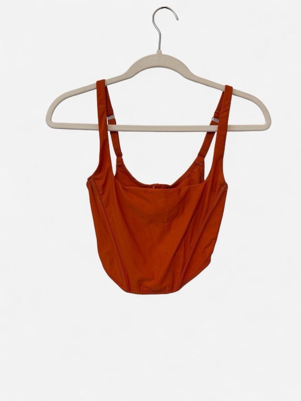 Urban Outfitters Rust Orange Square Neck Crop Tank